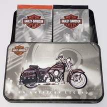 1998 Harley Davidson Collector Tin w/ Bicycle Sealed Decks Playing Cards Vintage - £11.67 GBP