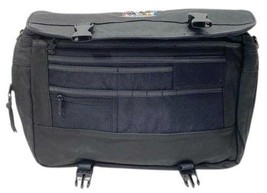 Vtg Tokyo Disneyland Disney Black Leather 1996 Toontown Project Team Laptop Bag image 4
