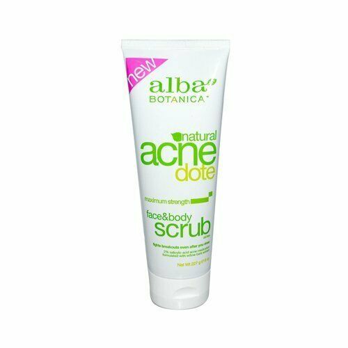 NEW Alba Botanica Acnedote Maximu Strength Face & Body Scrub 8 Fl Oz - $14.17