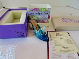 RAINE WILLITTS 1999 JUST THE RIGHT SHOE MINI COLLECTIBLE THE WAVE COA BOXED - $184.99 MXN