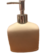 Ceramic Bath Accessory Beige Pump Style Lotion/Soap Holder-Brand New- SH... - $18.69