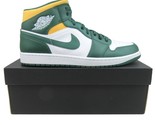 Air Jordan 1 Mid “Sonics” Shoes Men&#39;s Size 12 Noble Green Yellow NEW 554... - £120.25 GBP