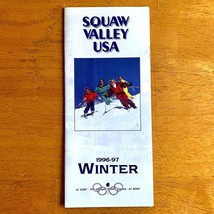 1996-1997 SQUAW VALLEY USA Resort Winter Brochure Map California Lake Tahoe - £19.48 GBP