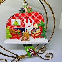 Christmas Ornament Camper Trailer World Market Holiday Metal 3D 4X5 - $19.80