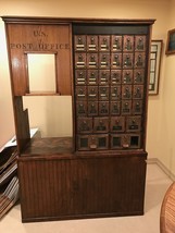 Vintage U.S. Post Office Service Counter with 36 PO Boxes with Combinations - £3,588.83 GBP