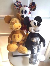 Lot of 3 NWT January+February+March Disney Store Mickey Mouse  Memories Plush - £394.25 GBP