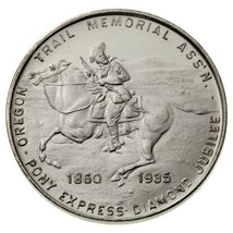 1935 Pony Express Diamond Jubilee So-Called Half Dollar Medal-BU - £35.60 GBP