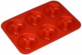 Mrs Anderson Baking Essentials Silicone 6-Cup Donut Pan - £12.53 GBP
