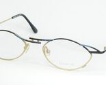 Vintage Essilor EE Mod 406 007 GOLD /BLUE /BLACK EYEGLASSES GLASSES 50-1... - $45.54