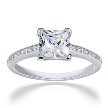 1.25 CT Princess Cut CZ Bridal Engagement RING 100% Genuine Silver Size 5-10 - £33.41 GBP