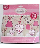 It&#39;s A Baby Girl Hanging Swirl Cut Outs Baby Shower Decorations 12 Piece... - $112.14 MXN