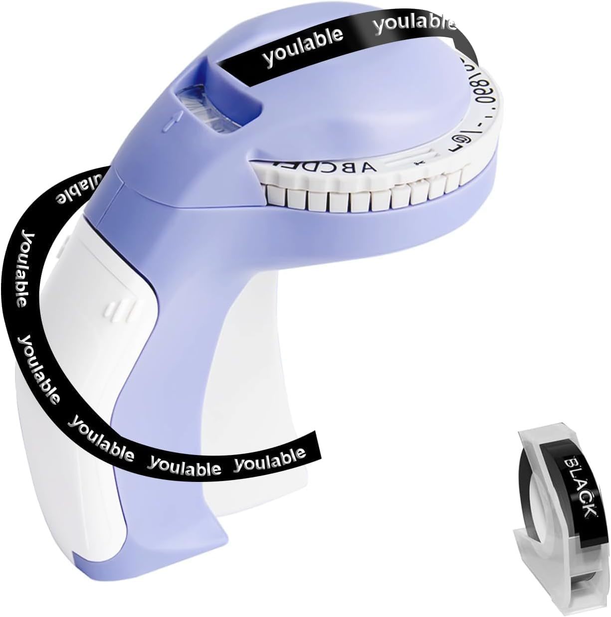Purple Embossing Label Maker With 1 Label Tapes, 3D Embosser Handheld, P... - $38.98