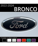 BocaDecals 2022-2025 Ford Bronco Rear Emblem Overlay Insert Decal (Set o... - £10.21 GBP