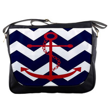 New Sailor Anchor Line Custom Print Messenger Bag L - £24.31 GBP