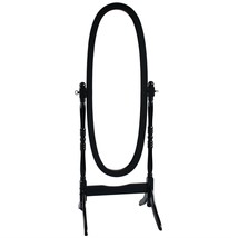 Black Oval Cheval Mirror Freestanding Floor Mirror - £136.61 GBP