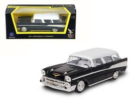 1957 Chevrolet Nomad Black with White Top 1/43 Diecast Model Car by Road Signat - £19.04 GBP