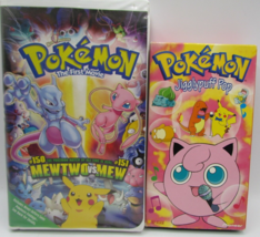 Vintage VHS Pokemon movie lot - Pokemon The 1st Movie &amp; Pokemon Jiggly P... - $142.28 MXN