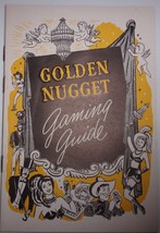 Vintage 1949 Golden Nugget Hotel Casino Las Vegas Nevada Gaming Guide 16... - $7.99