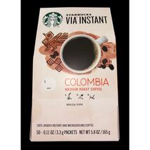 Starbucks VIA Ready Brew Coffee, 3.3g Packets, Colombia, 50/Box 11008131 - $34.64