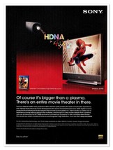 Sony BRAVIA SXRD HDTV Spider-Man 3 Movie 2007 Full-Page Print Magazine Ad - £7.61 GBP