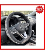 Sparkling D Shape Steering Wheel Cover, Jumbo Crystals, Easy Fit 14.5-15... - $844.17 MXN