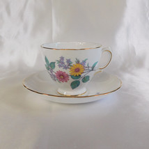 Royal Vale White Floral Teacup and Saucer # 22533 - £7.08 GBP