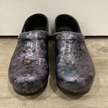 Dansko Clogs Shoes Slip On Iridescent Italy Black Pink Purple EU 39 - £22.67 GBP