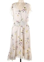 NEW White House Black Market Floral Print MIDI Dress Size Large NWT - £103.15 GBP