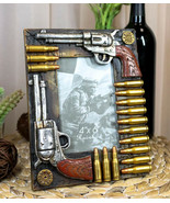 Western Dual Pistol Revolver Guns With Bullet Shells 4&quot;X6&quot; Photo Picture... - $421.73 MXN
