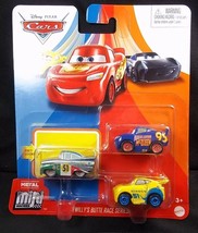 Disney Pixar CARS Mini Racers 3 pack Willy&#39;s Butte Race Series NEW - £8.14 GBP