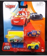 Disney Pixar CARS Mini Racers 3 pack Willy&#39;s Butte Race Series NEW - £8.15 GBP