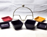PAMPERED CHEF Simple Additions 6-Piece Snack Serving Set Bowls With Rack... - $41.55