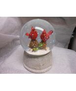 Transpac &quot;Cardinals On Birch Branch Snow Globe&quot; 5&quot; H - $366.59 MXN