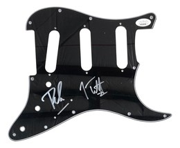 Joe Elliott Phil Collen Def Leppard Signed Black Guitar Pick Guard JSA ITP - £280.31 GBP
