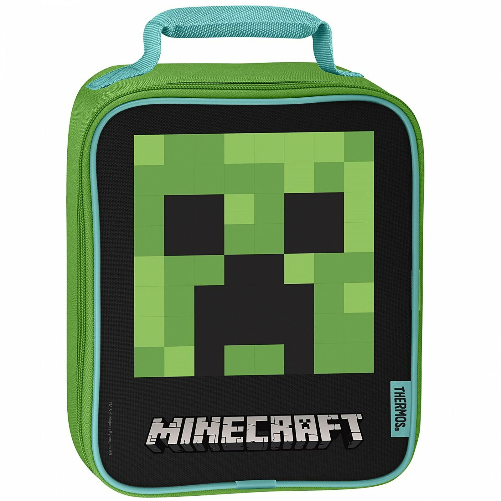 Minecraft Creeper Face Thermos Upright Lunch Box Multi-Color - $19.98
