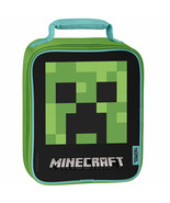 Minecraft Creeper Face Thermos Upright Lunch Box Multi-Color - £15.91 GBP