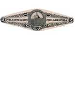 RS148c Dr. D. Jayne &amp; Son 2c Internal Revenue Stamp, 1863, Black, Philad... - €161,57 EUR
