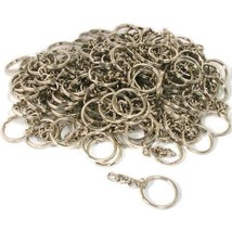 144 Key Chain Craft Wallet Nickel Plated Findings 28mm New - £47.59 GBP