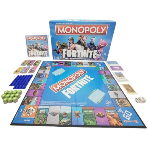 Fortnite Monopoly Complete Board Game E6603 - Hasbro 2018 - $8.60