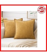 Elegant Gold Farmhouse Decorative Pillow Covers 18x18&#39;&#39; - Set of 2 for Y... - $717.02 MXN
