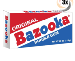 3x Packs Bazooka Classic Original Flavor Chewing Bubble Gum Theater Box ... - £8.80 GBP