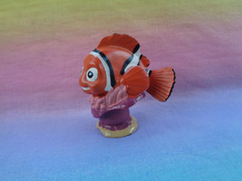 Disney Pixar Finding Nemo Clown Fish Nemo on Pink Sea Anemones PVC Figure - £2.32 GBP