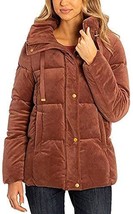 Isaac Mizrahi Ladies&#39; Velvet Puffer Jacket (Dusty Mauve, Small) - £29.89 GBP