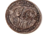 1959 Maverick James Garner Warner Bros Kaiser Spinner Coin Advertising P... - $9.85