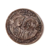 1959 Maverick James Garner Warner Bros Kaiser Spinner Coin Advertising P... - £7.72 GBP