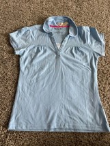 Jonathan Stone Girls Short Sleeve Polo Blue Classic Uniform Size XL - $7.69