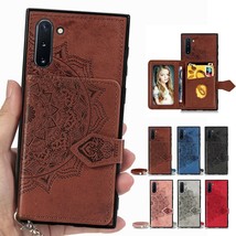 Leather Card Pocket Wallet Case Cover For Samsung Galaxy Note 20/10/S10+/S9/S8 - £45.85 GBP