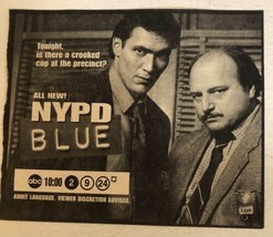 NYPD Blue Tv Guide Vintage Print Ad Jimmy Smits Dennis Franz Tpa12 - £4.77 GBP