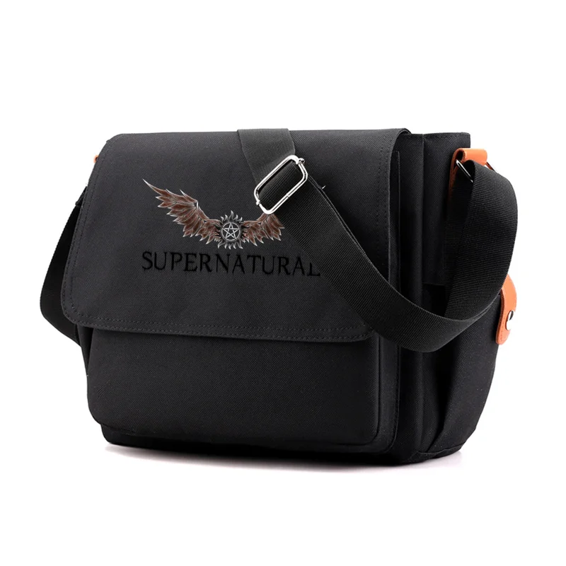 Supernatural Casual Messenger Bag School Shoulder Bag For Students Child... - £26.29 GBP