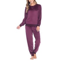 NoTag Honeydew Ladies&#39; Fleece 2 PC Pajama Set Size: L, Color: Wildberry - £19.65 GBP